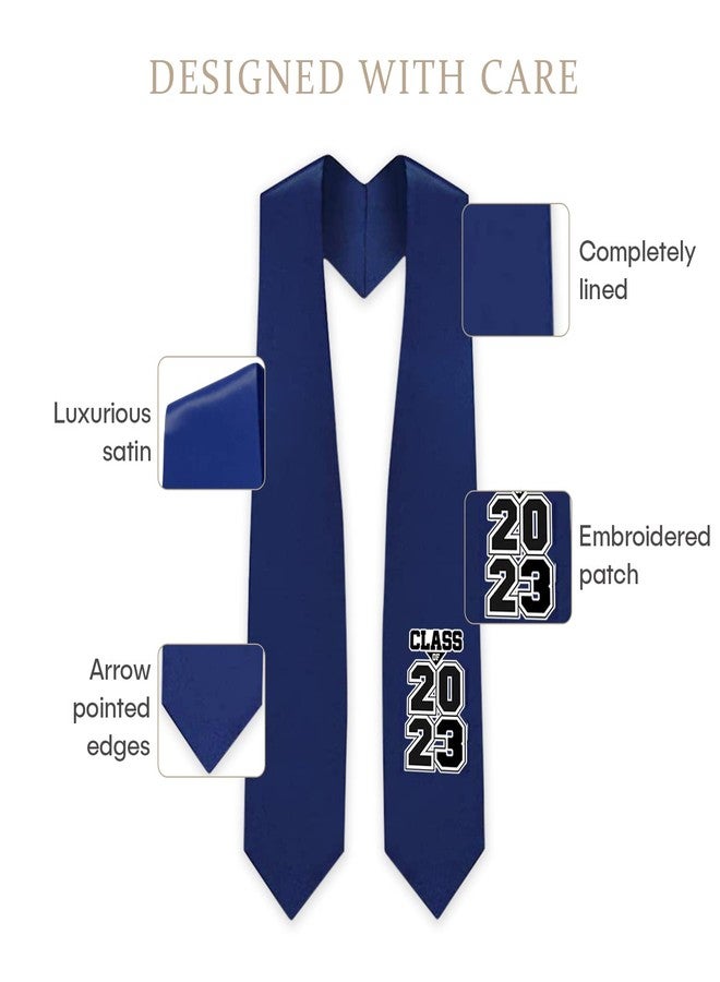 CLERKMANS Elegant Graduation Stoles for 2025 | Premium Satin Graduation Sashes with Hand-Embroidered Class of 2025 | Perfect for High School & College Celebrations - Image 4